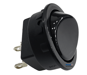 Chave Gangorra Liga Desliga 6A Redonda Preta 