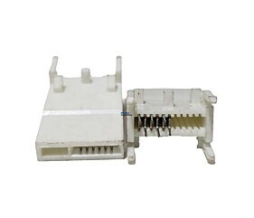 Conector 6 Vias Femea Branco Com Trava