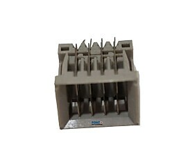 Conector 8 Vias Macho 180º Cinza