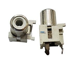 Conector Rca Simples 1Via Fixação Traseira