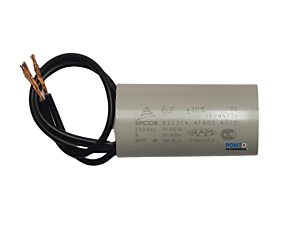 Capacitor Polipropileno 6uF x 250Vac 50/60Hz Plástico Fio Epcos 