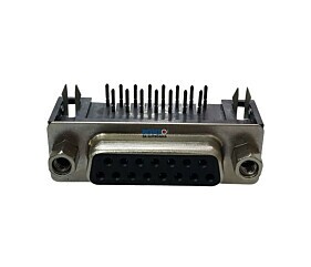 Conector DB15 Fêmea 90º Solda Placa