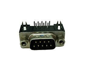 Conector DB9 Macho 90º Solda Placa 