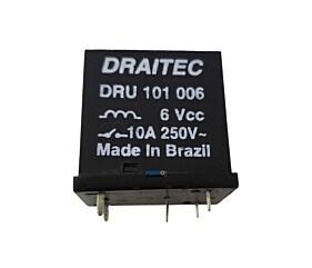 Relé DRU 101 006 6Vcc 10A 250V Draitec