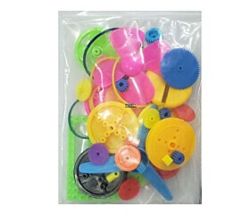 Kit de Engrenagens de Plástico Colorido 55 Peças
