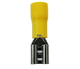 Terminal Fêmea Isolado Amarelo FDD5.5-250
