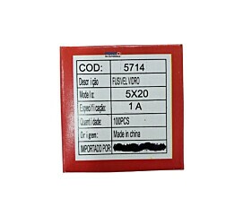 Fusível 1A 250V Pequeno 5X20 Vidro