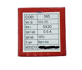 Fusível 500Ma