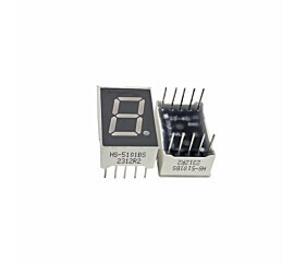 HS-5101BS DISPLAY 7 SEGMENTOS LED VERMELHO MÁSCARA CINZA ALTA VISIBILIDADE PAINÉIS E PROJETOS ARDUINO • ESP32