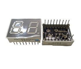 Display HS-5202DG Anodo 7Seguimentos Mascara Cinza Luz Verde