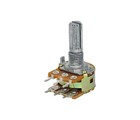 Potenciômetro 20K B WH148-2-L20 Duplo 6 Terminais 