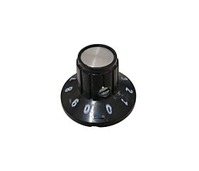 Knob Estriado Numérico Com Parafuso e Tampa Metálica