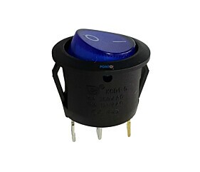 Chave Gangorra KCD1-106N 6A 250V 10A 125V Azul 3 Terminais