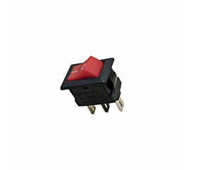 Chave Gangorra Mini KCD11-101 3A 250VAC 6A 125VAC Vermelha 3 Terminais 1