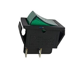 Chave Gangorra KCD4-201N Verde 4 Terminais 15A 250V 20A 125V 