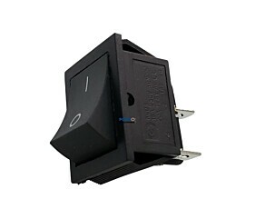 Chave Gangorra KCD4-201C 15A 250V 20A 125V 4 Terminais Preta