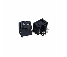 Chave Gangorra KCD5-201 4 Terminais 6A 250Vac 10A 125Vac Preto