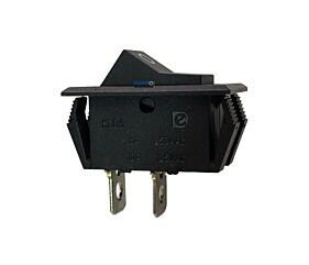 Chave Gangorra KCD6-101 6A 250V 10A 125V Preta 2 Terminais