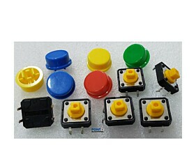 Kit 6 Chaves Táctil Push Button 12x12 Para Arduino