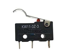 Chave Micro Switch KW11-3Z-3 5A 250Vac 3 Terminais Haste com Curva