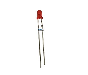 Led 3mm Vermelho Difuso 800 - 1000MCD