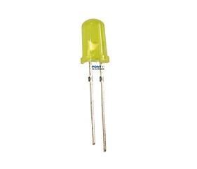 Led 5mm Amarelo Difuso 1000Mcd
