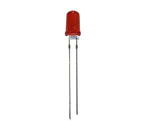 Led 5MM Vermelho Difuso 800-1000Mcd