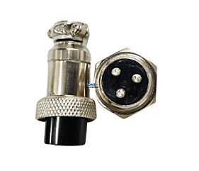 Conector Mike LS-3002 - 3009 3 Vias Macho / Fêmea 