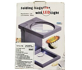Lupa Conta Fios SLF-190 LED 2,5D 90MM