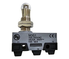 Micro Chave Fim de Curso 16A 250V M3S1 Com Roldana Kap