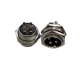 Conector Mike 4Vias Macho Para Painel