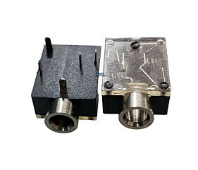 Conector Jack PJ-324 J2 Stereo 5 Terminais Sem Rosca