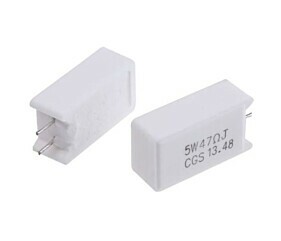 Resistor 47R 5W Radial Porcelana 