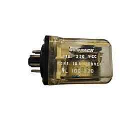 Relé RL100220 Bob 220Vcc 10A 250Vca Schrack