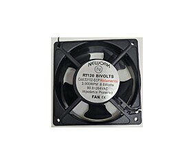 Cooler 12x12x38MM Biv 110/220V Com Rolamento 3.000RPM 8W 2 Fios RT-120 = 53.102-ECP