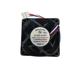 Cooler 60 x 60 x 25MM 24V 3800RPM Com Rolamento 3 Fios RT-060 - 13.112