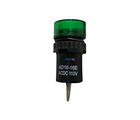 Sinalizador AD16-16E Ac Dc 110V Verde