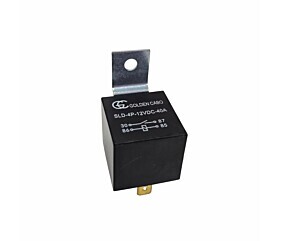Rele SLD-4P-12VDC-40A 4 Terminais Golden Cabo