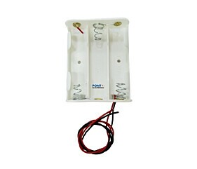 Suporte Para 3 Pilhas AA Canoa Branca