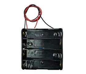 Suporte Para 4 Pilhas AA Canoa Preto