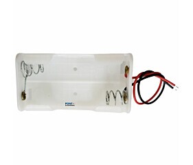 Suporte Para 2 Pilhas AA Canoa Branco