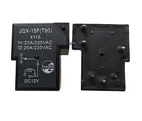 Rele JQX-15F (T90) 12V 20A 6 Terminais = HP2150-12