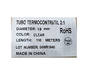 Termo Retrátil 15MM Transparente