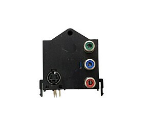 Tomada Rca Tripolar Vertical Vermelha Azul e Verde