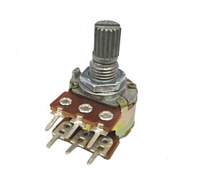 Potenciômetro 20K B WH148-2-L15 Duplo 6 Terminais 