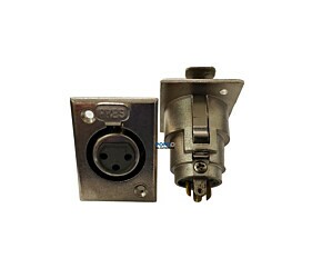 Conector Canon 3Vias Fêmea Para Painel Neutrik