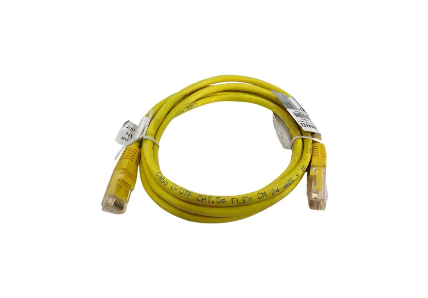 Cabo de Rede U/UTP CAT.5E Flex 24AWG X 4P Amarelo