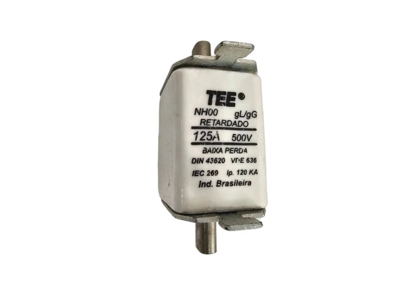 Fusível NH 125A 500V Retardado Baixa Perda VDE 636 TEE