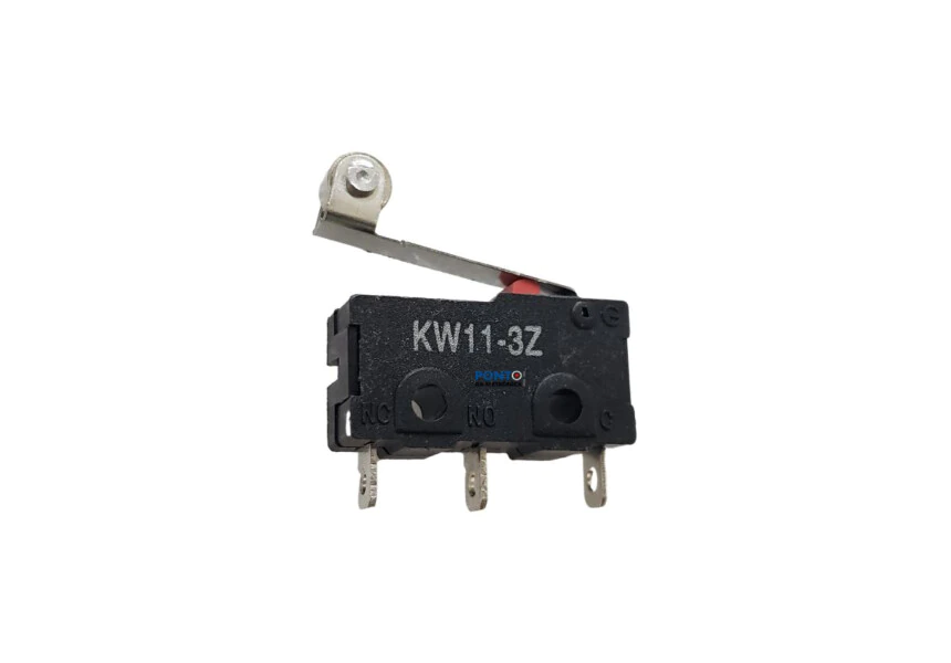 Chave Micro Switch KW11-3Z 5A 125 250V 17MM Com Roldana
