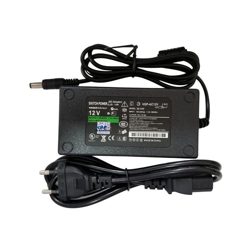 Fonte de Alimentação 12V 5A Bivolt ZX-1250 Estabilizada